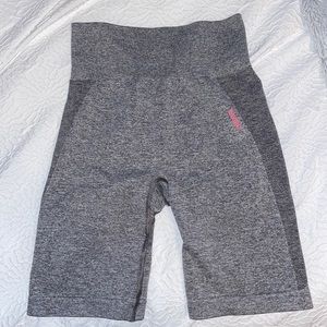 Gymshark Flex Shorts in Charcoal/Pink, Size Small